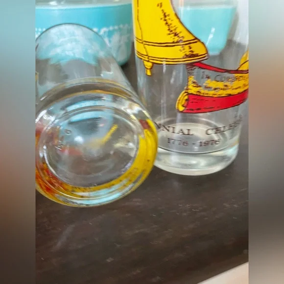 Vintage 1976 Bicentennial Liberty Bell Drinking Glasses❤️ - Picture 8 of 12